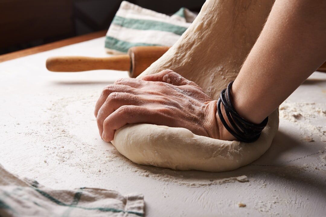 baking homemade bread