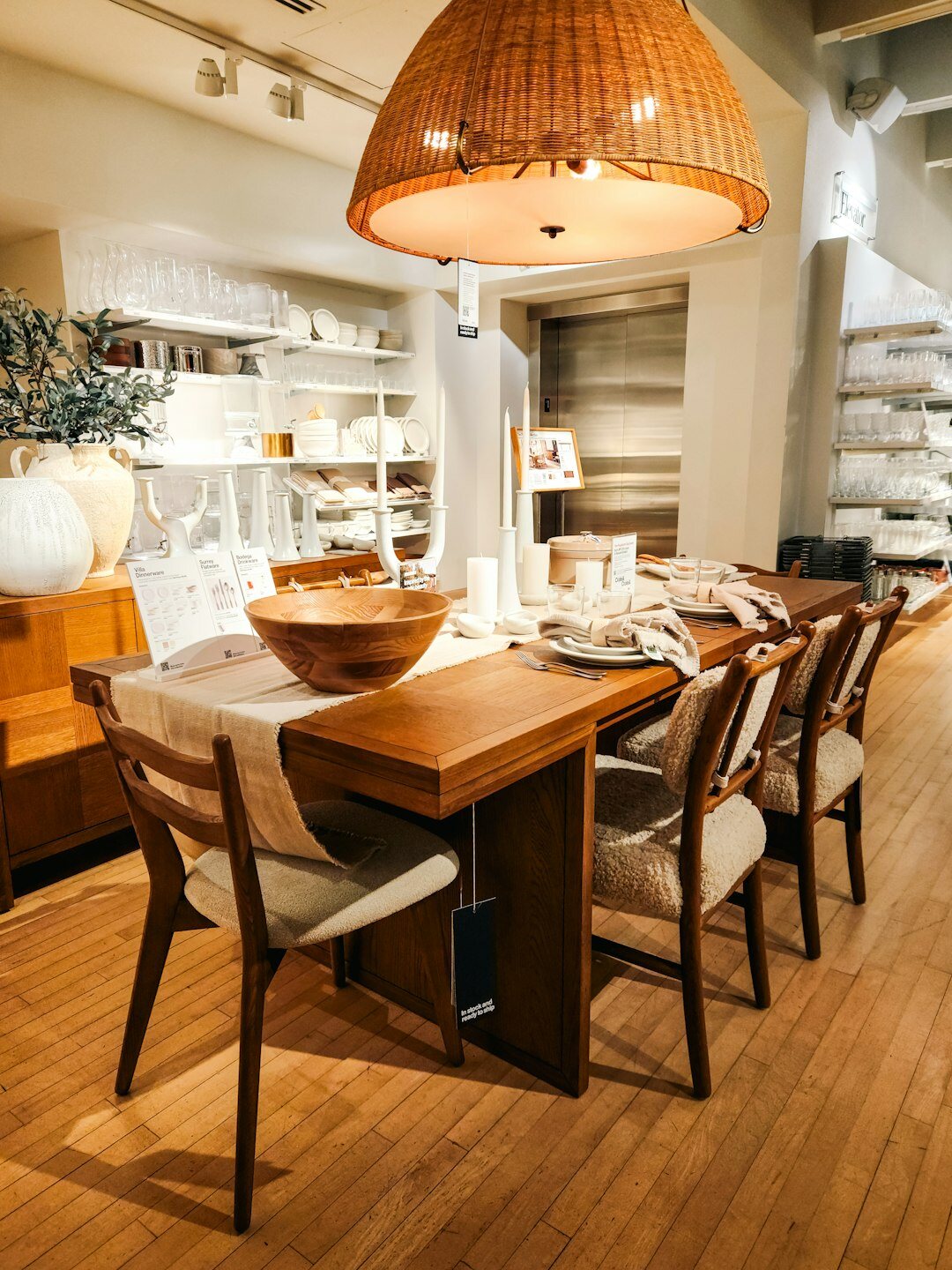 cozy dining table setup